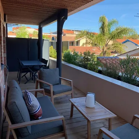 Apartamento 42 M Cocoon With Lovely Terrace Arcachón